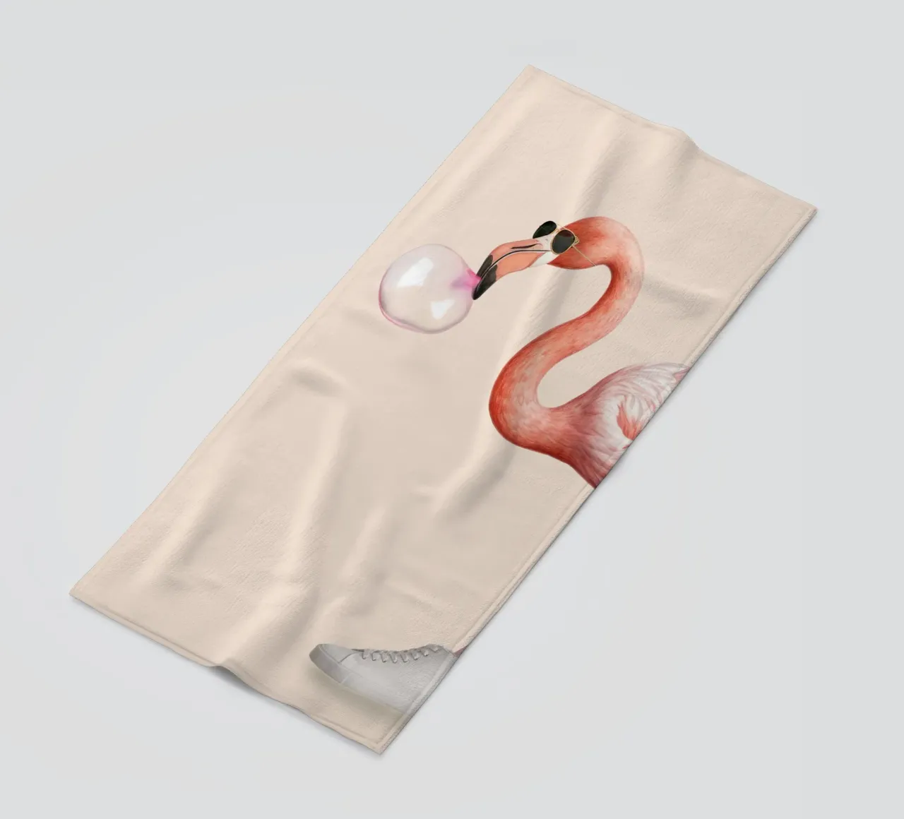 BUBBLE GUM FLAMINGO telo mare da Dagmar Pels