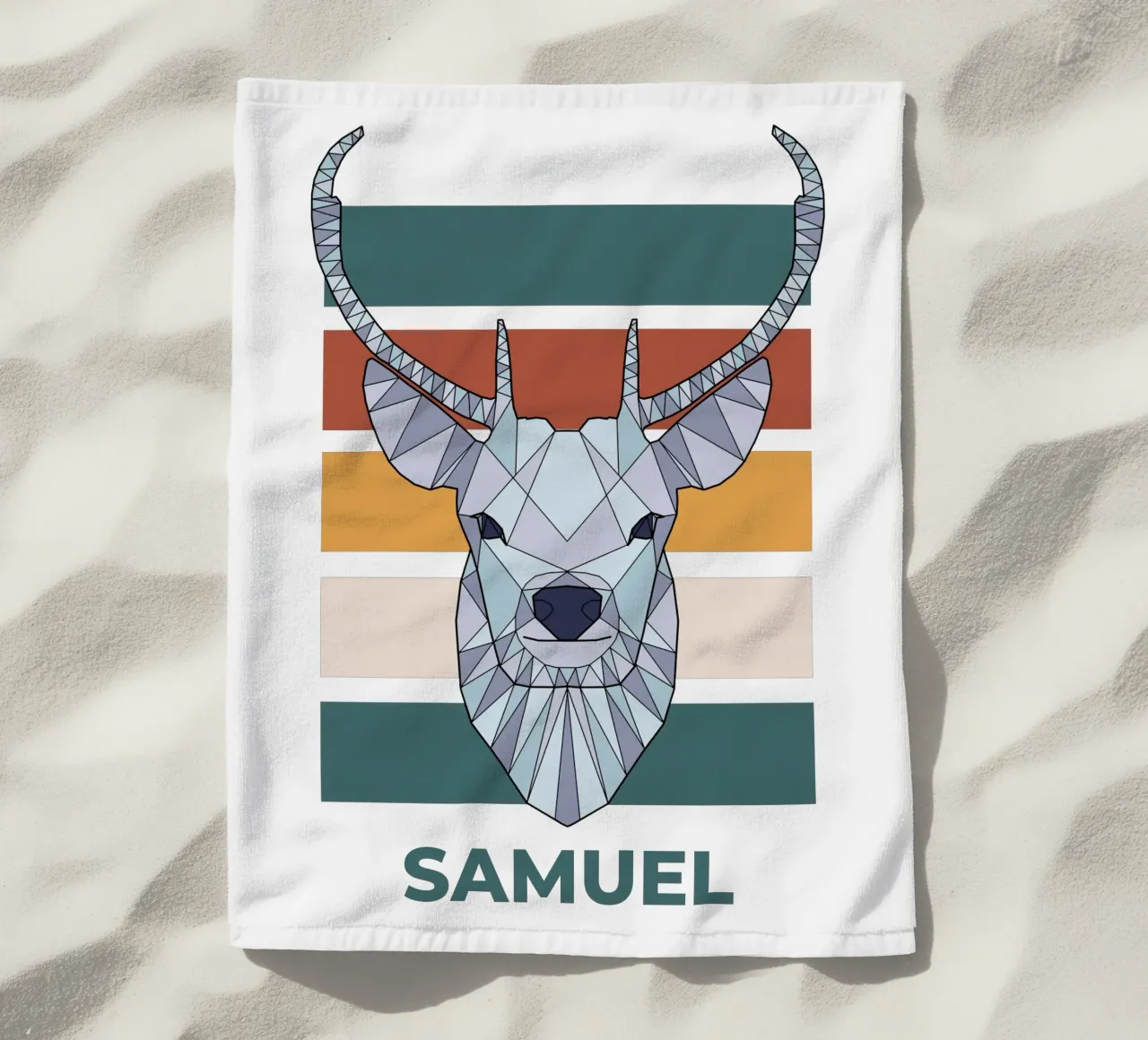 Retro Hirsch mit Name telo mare da BAINAI KIDS