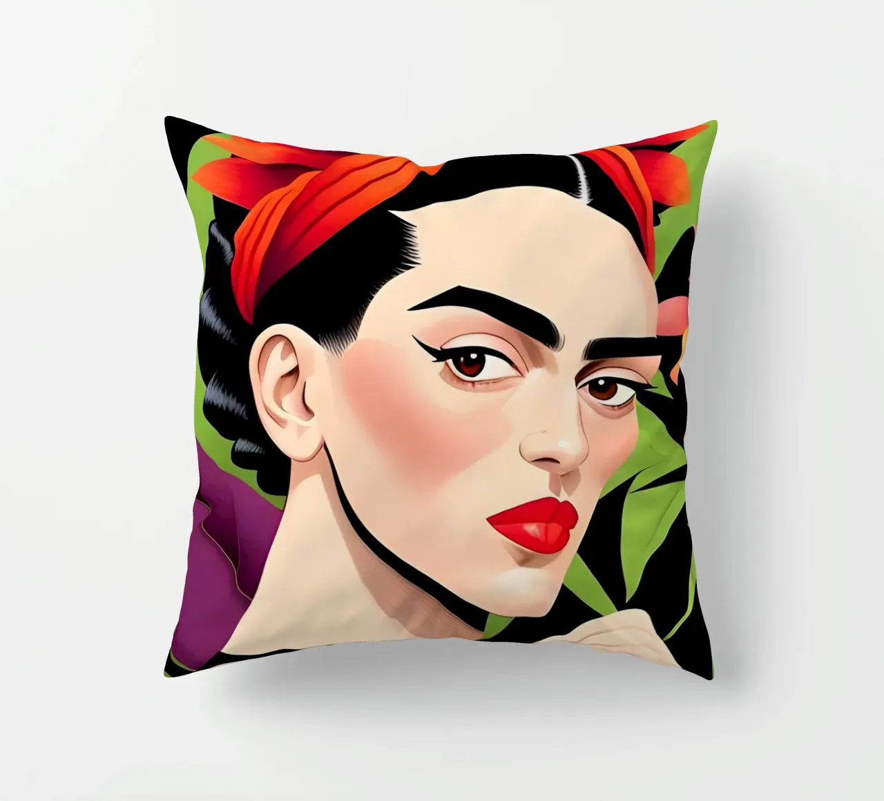 FRIDA KAHLO CON SCIMMIA cuscino da ART DECO