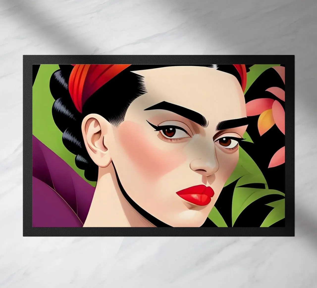 FRIDA KAHLO CON SCIMMIA zerbino da ART DECO