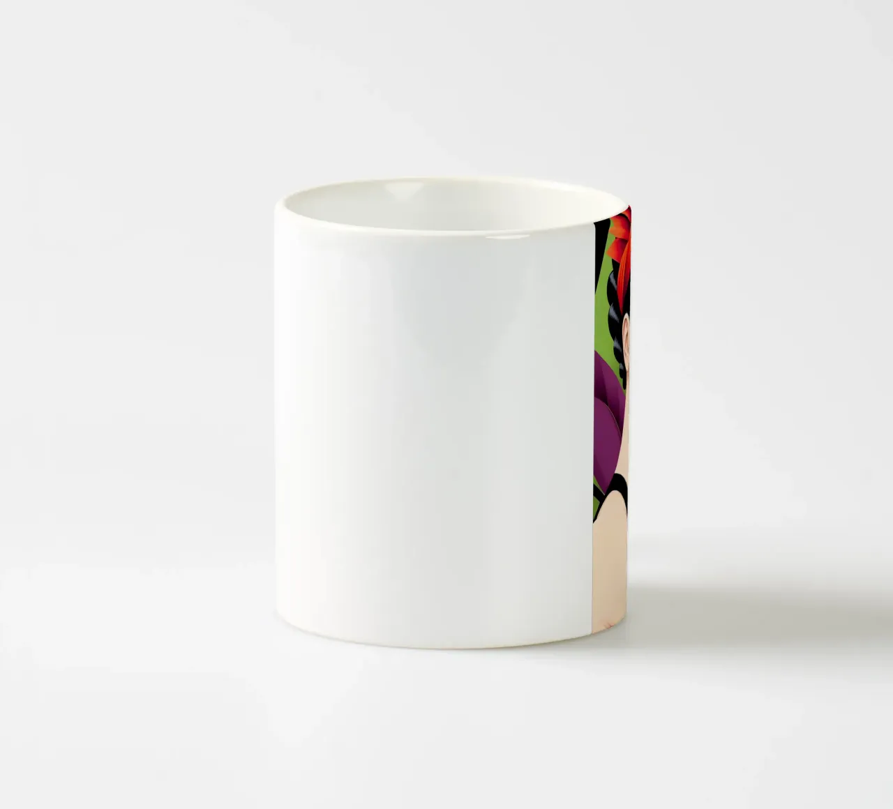 FRIDA KAHLO CON SCIMMIA tazza in ceramica da ART DECO