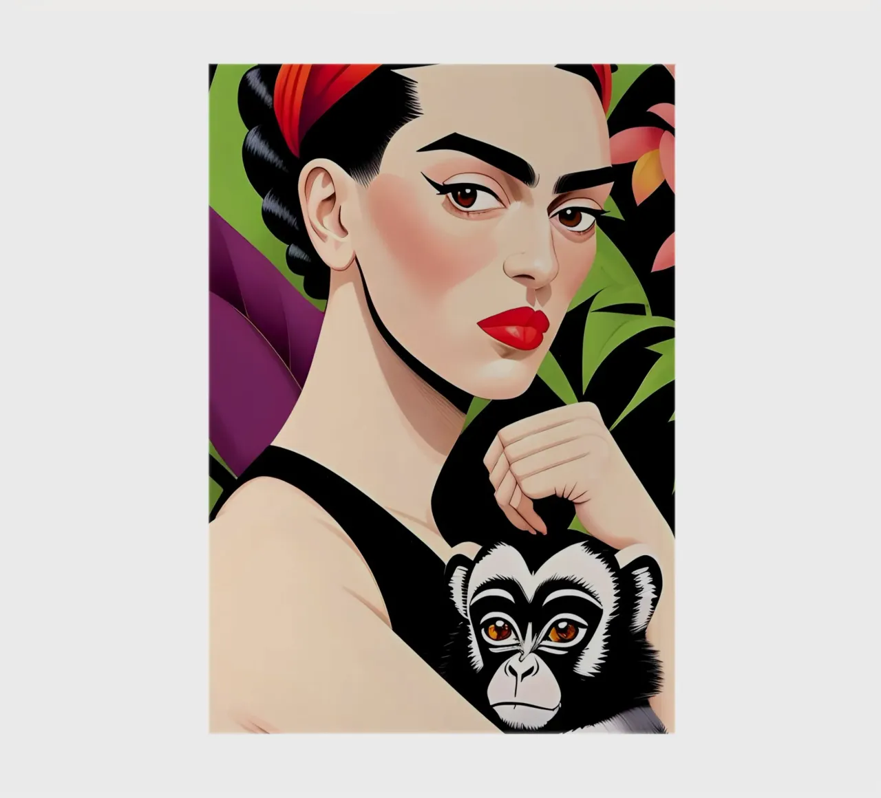 FRIDA KAHLO WITH MONKEY notebook by ART DECO