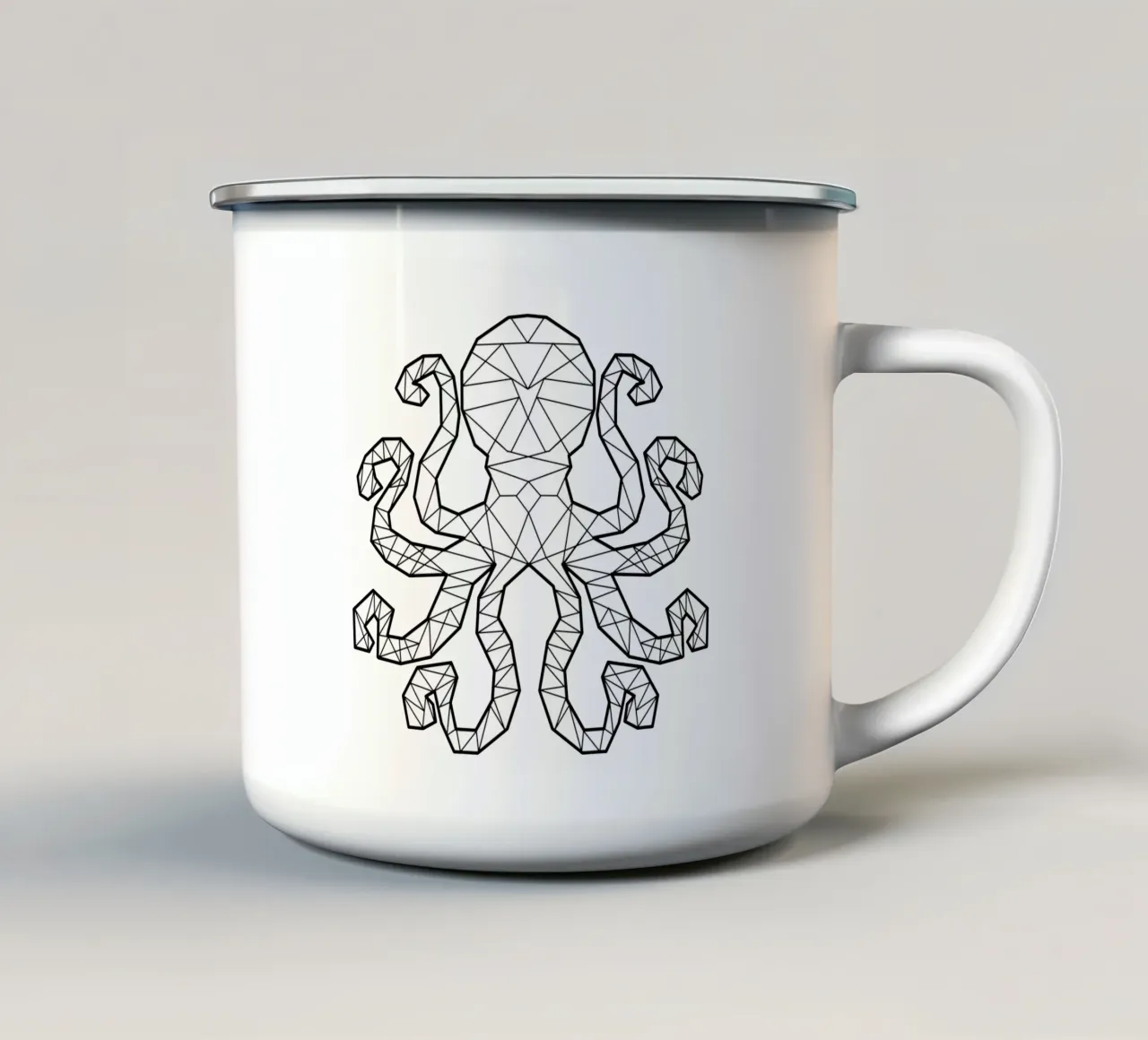 Kraken tazza in smalto da BAINAI