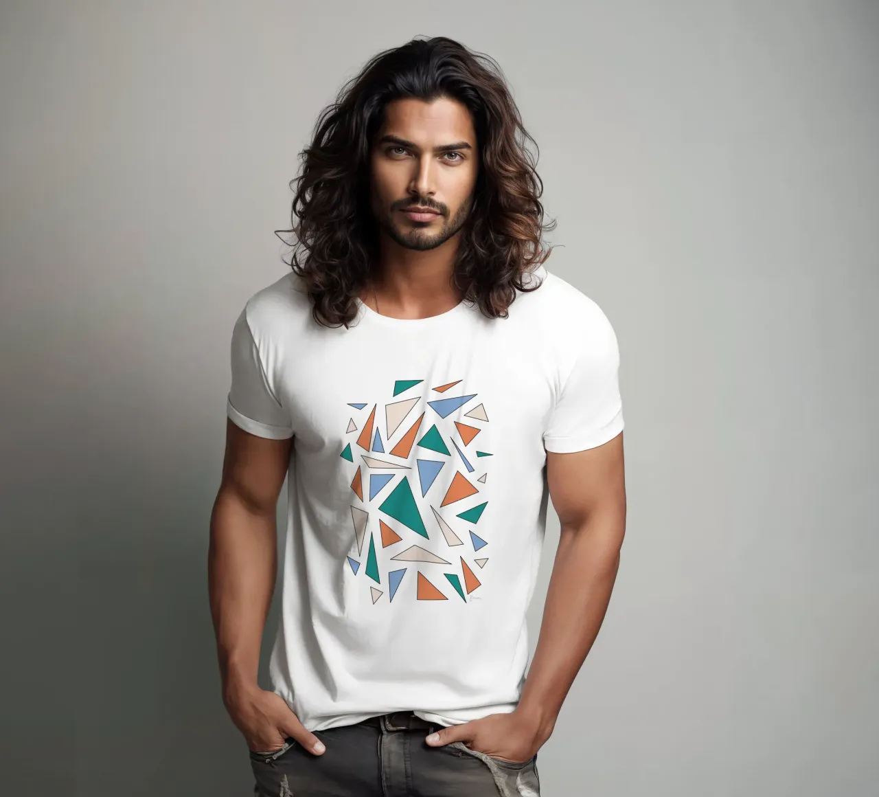 Triangles t-shirt da BAINAI