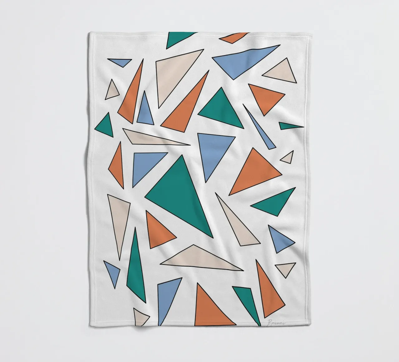 Triangles fleecedeken van BAINAI