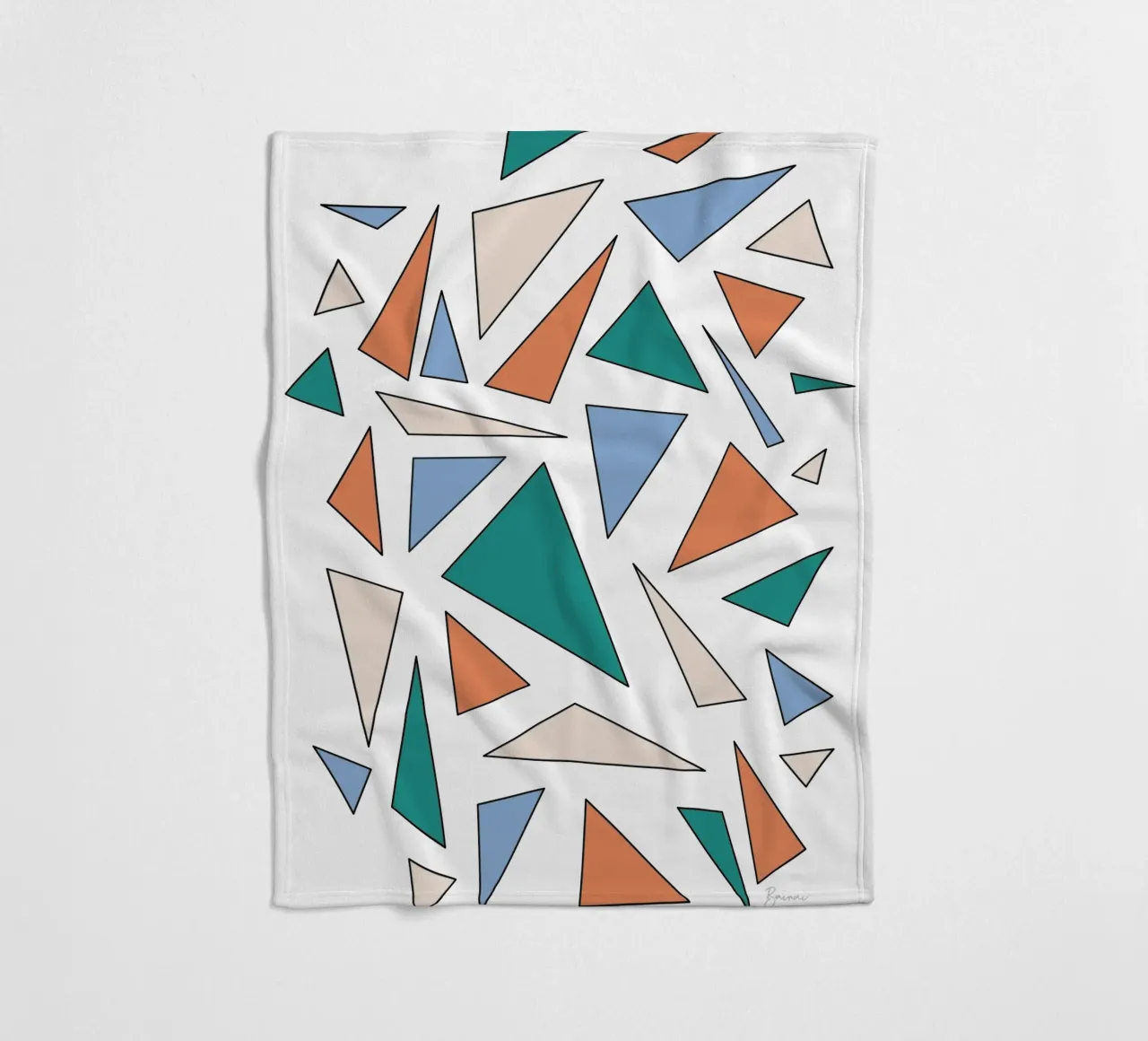 Triangles fleecedeken van BAINAI