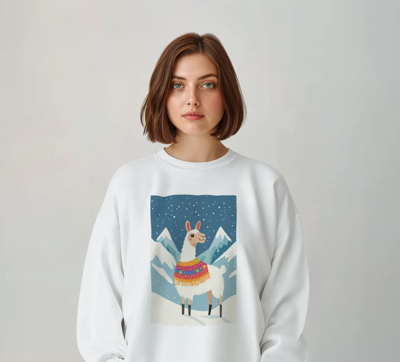 Lama's in de bergen sweatshirt van DreamPixel