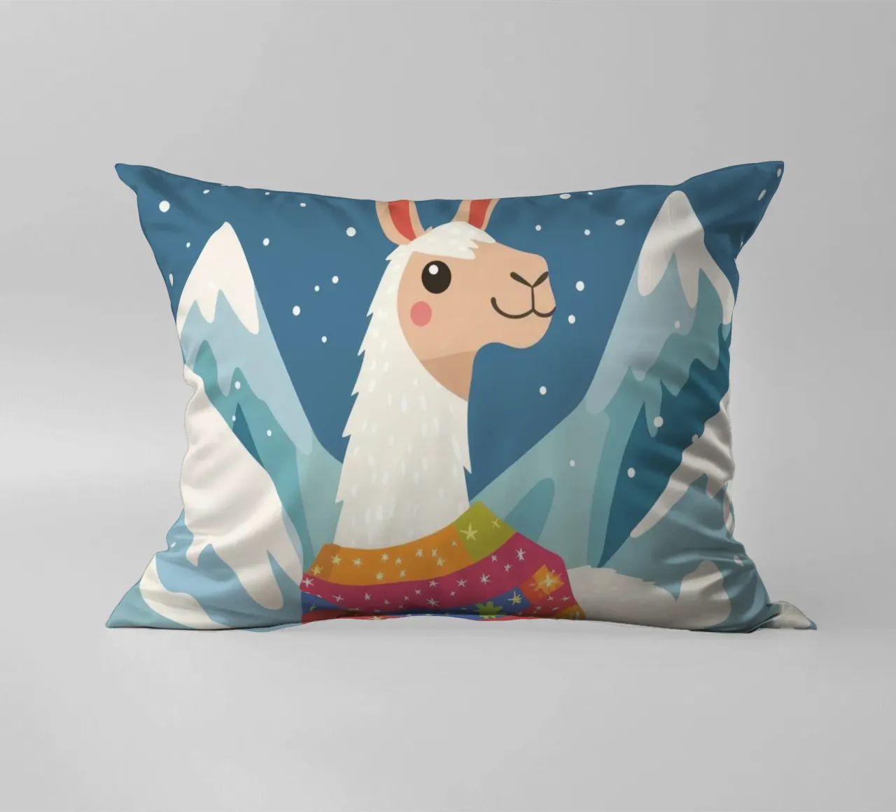 Lama in montagna cuscino da DreamPixel