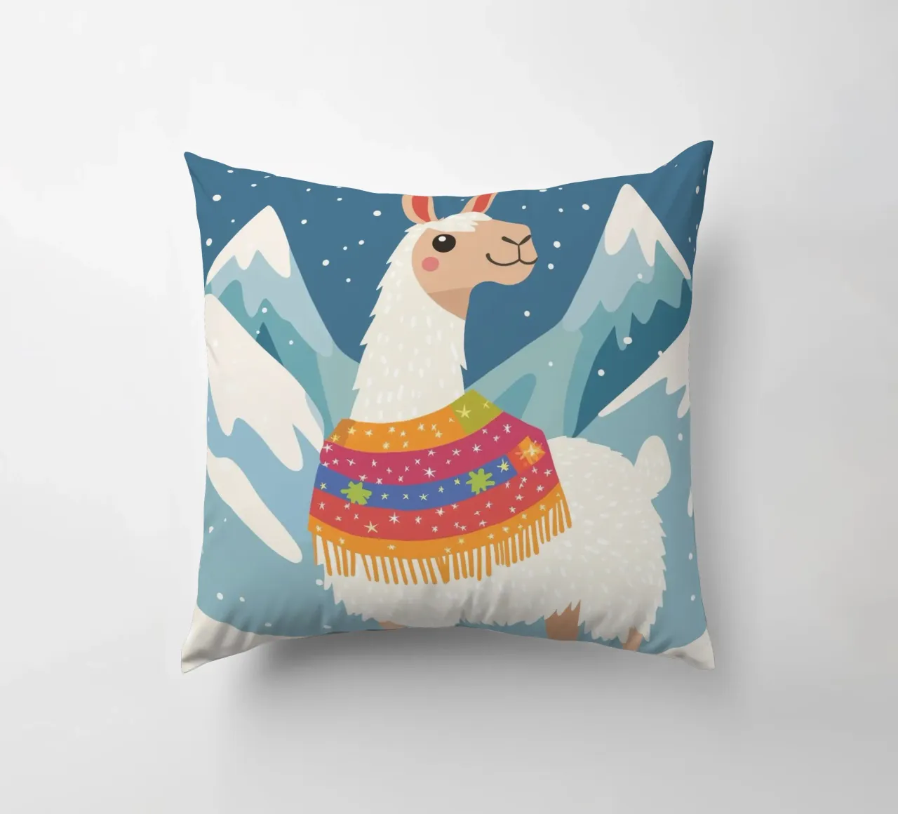 Lama in montagna cuscino da DreamPixel