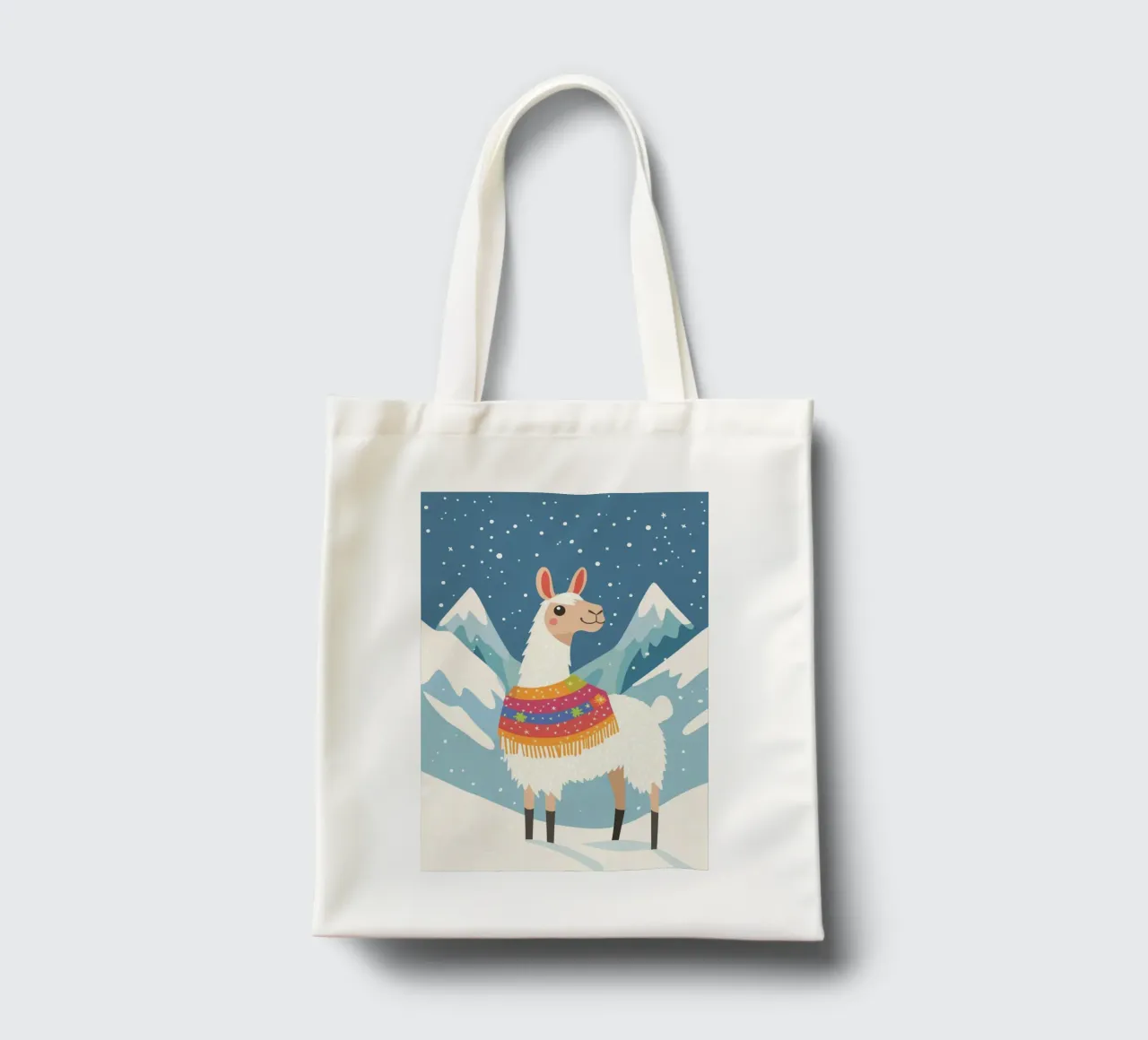 Lama in montagna borsa in juta da DreamPixel