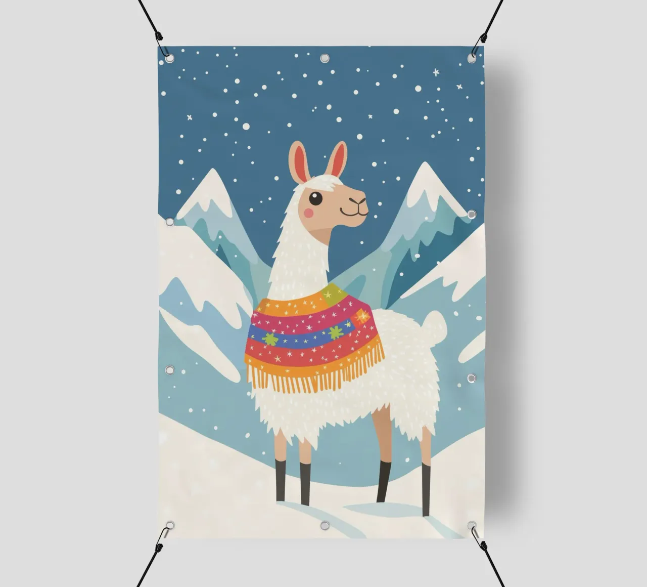 Lama in montagna telo in pvc da DreamPixel