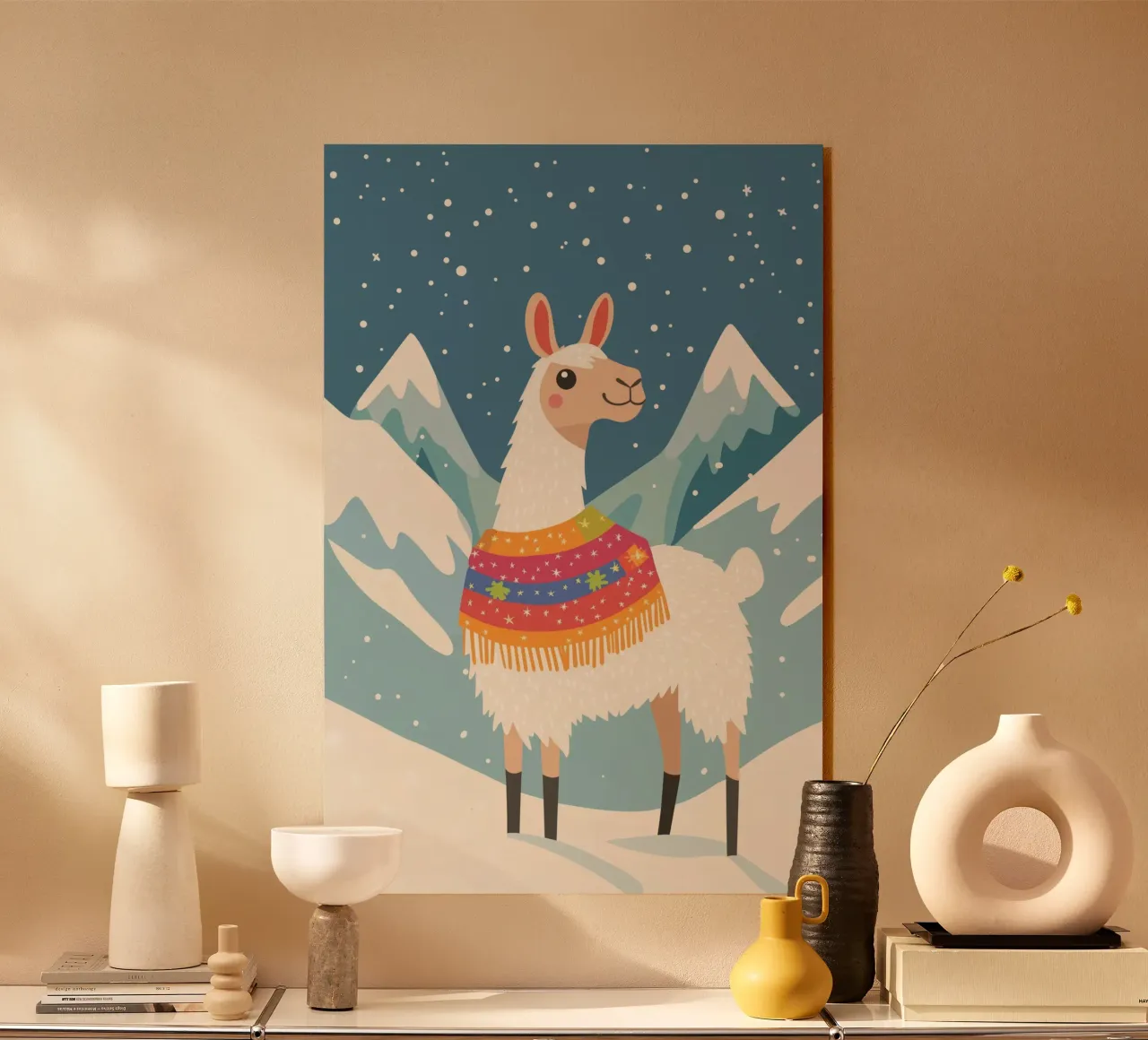 Lama in montagna plexiglass da DreamPixel