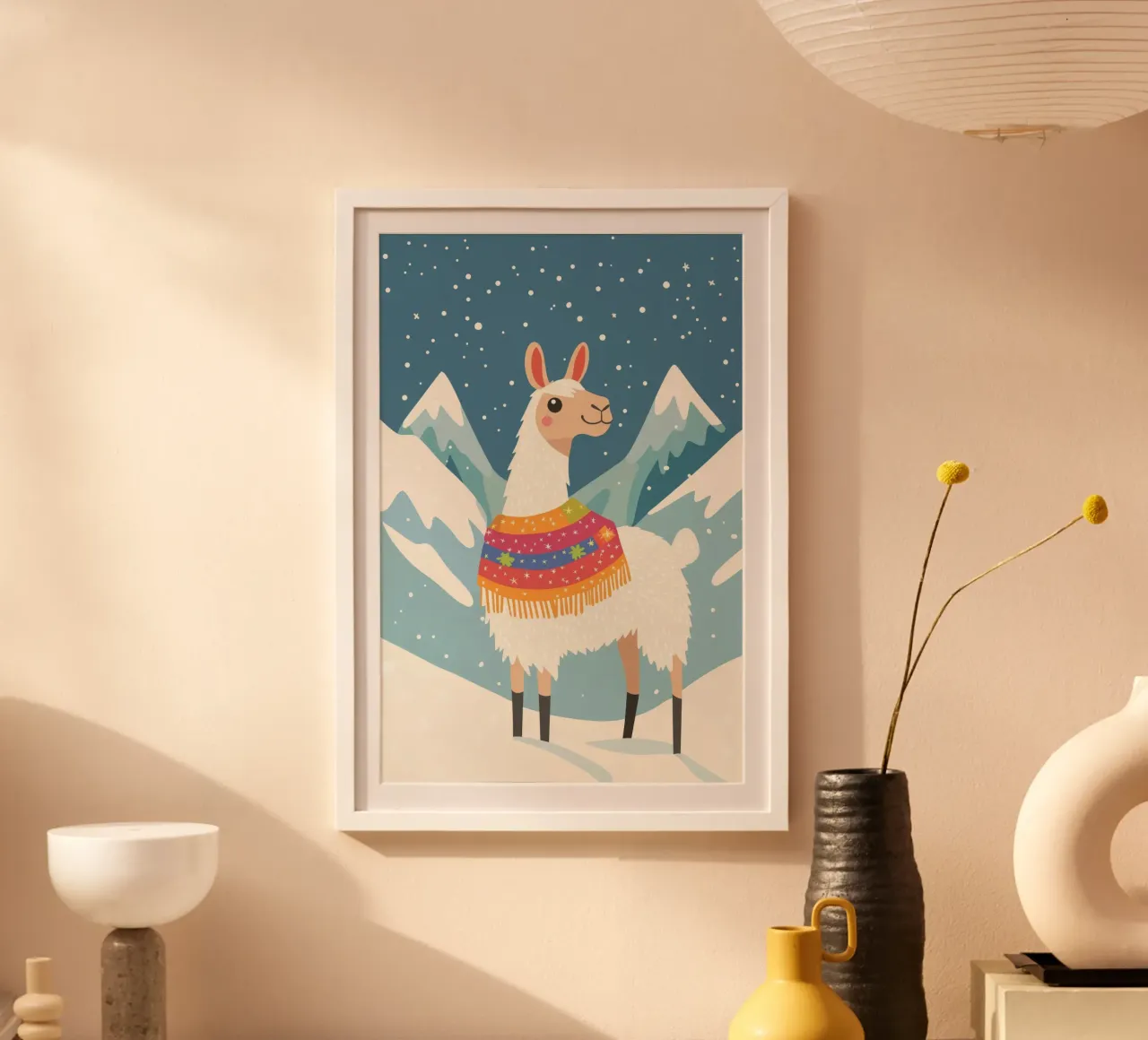 Lama in montagna poster da DreamPixel