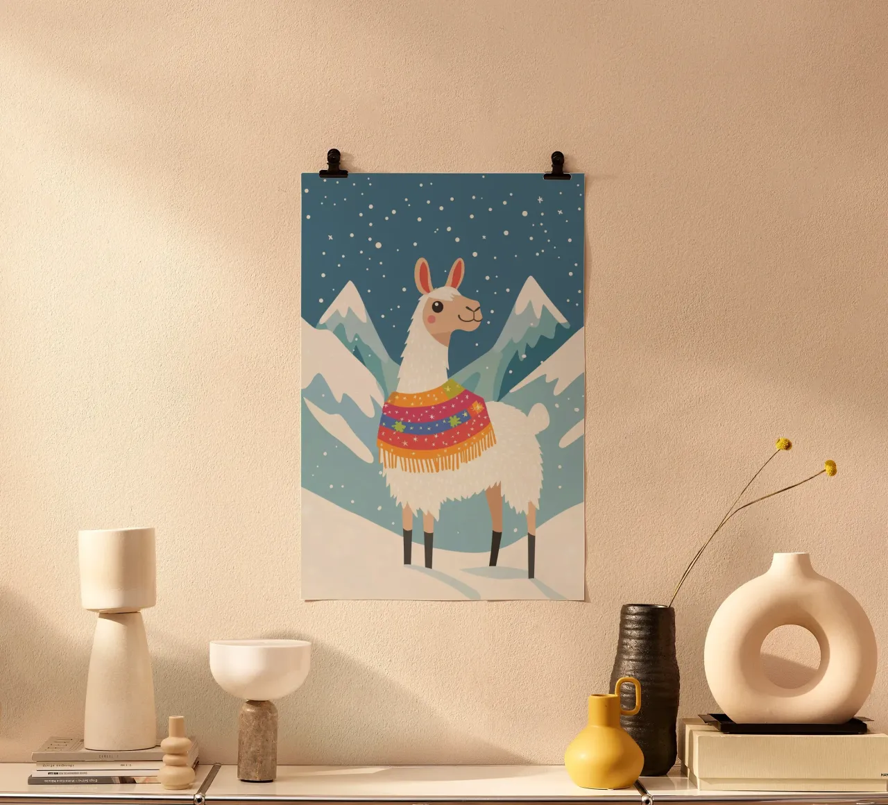 Lama in montagna poster da DreamPixel