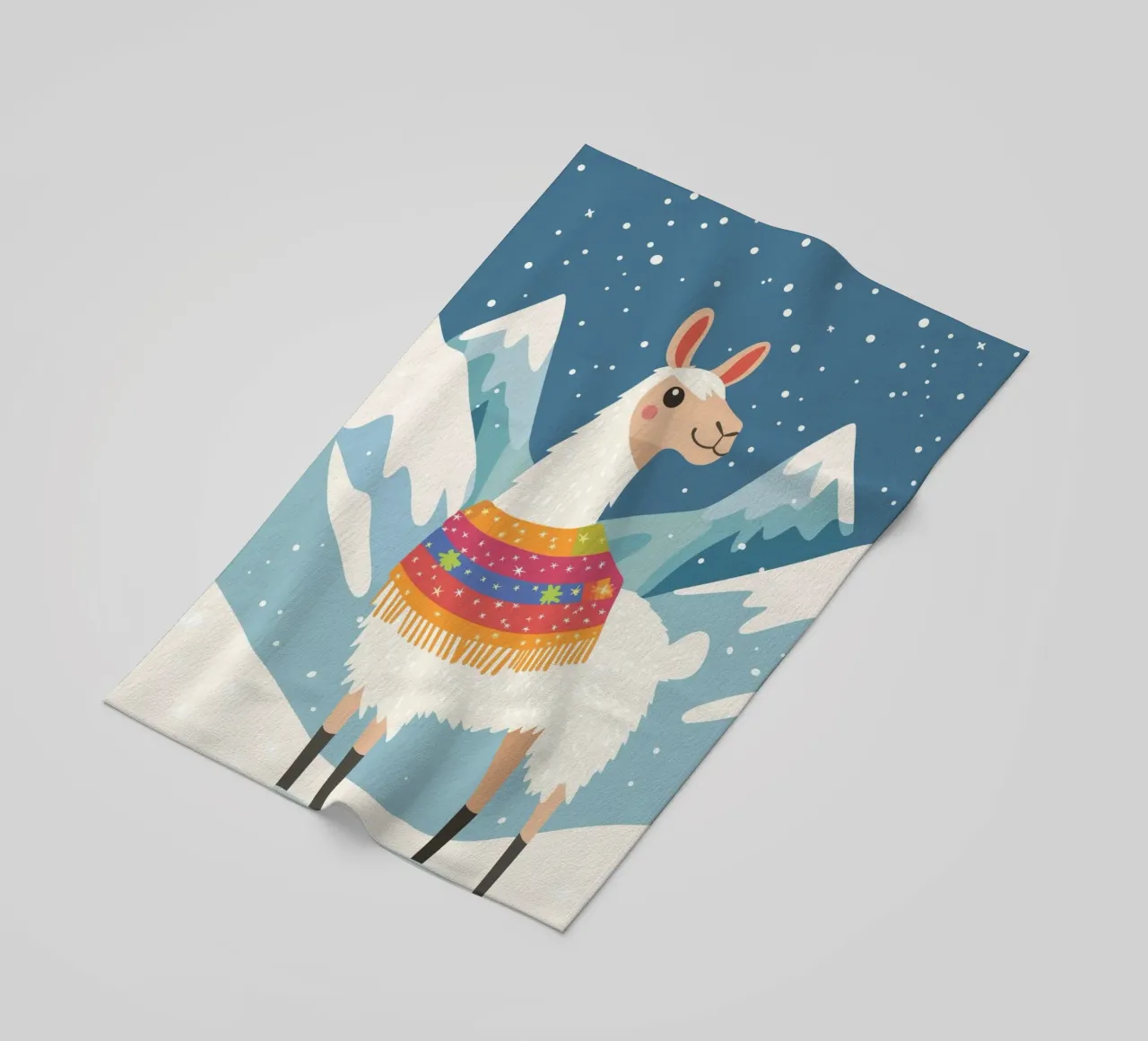Lama in montagna telo mare da DreamPixel