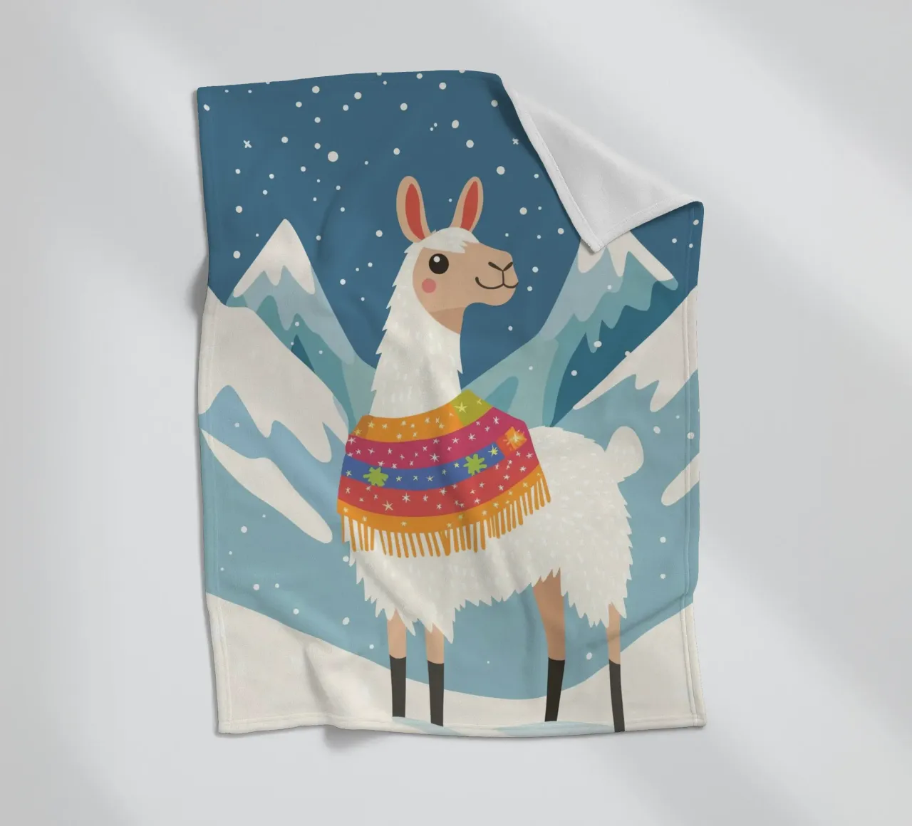 Lama in montagna coperta in pile da DreamPixel