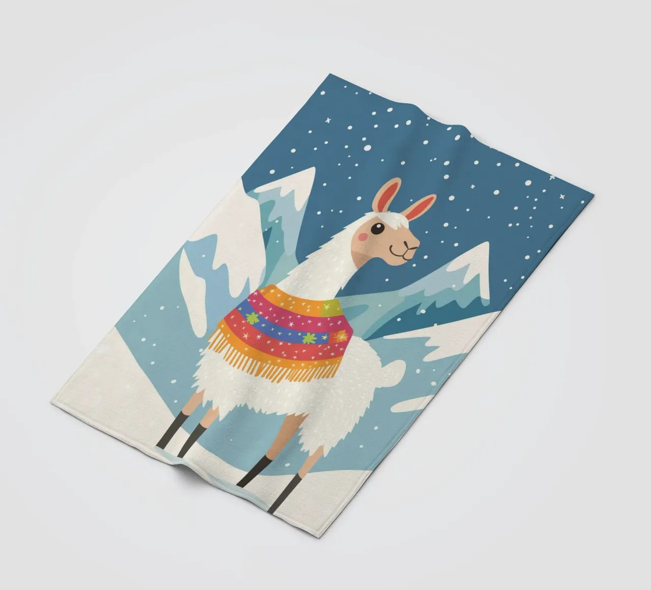 Lama in montagna coperta in pile da DreamPixel
