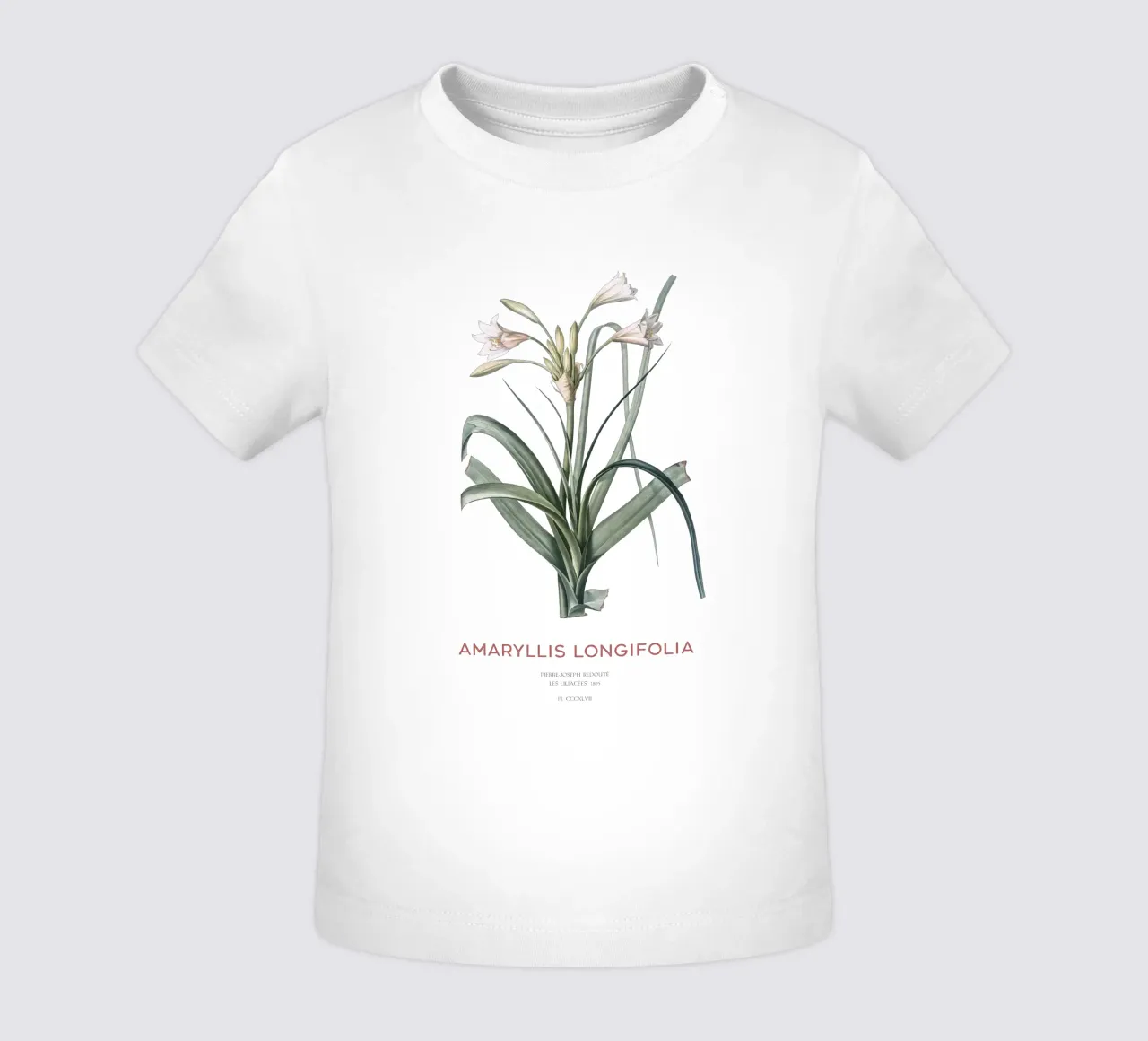 Giglio Amaryllis o Amaryllis longifolia maglietta neonato da Vintagrafica