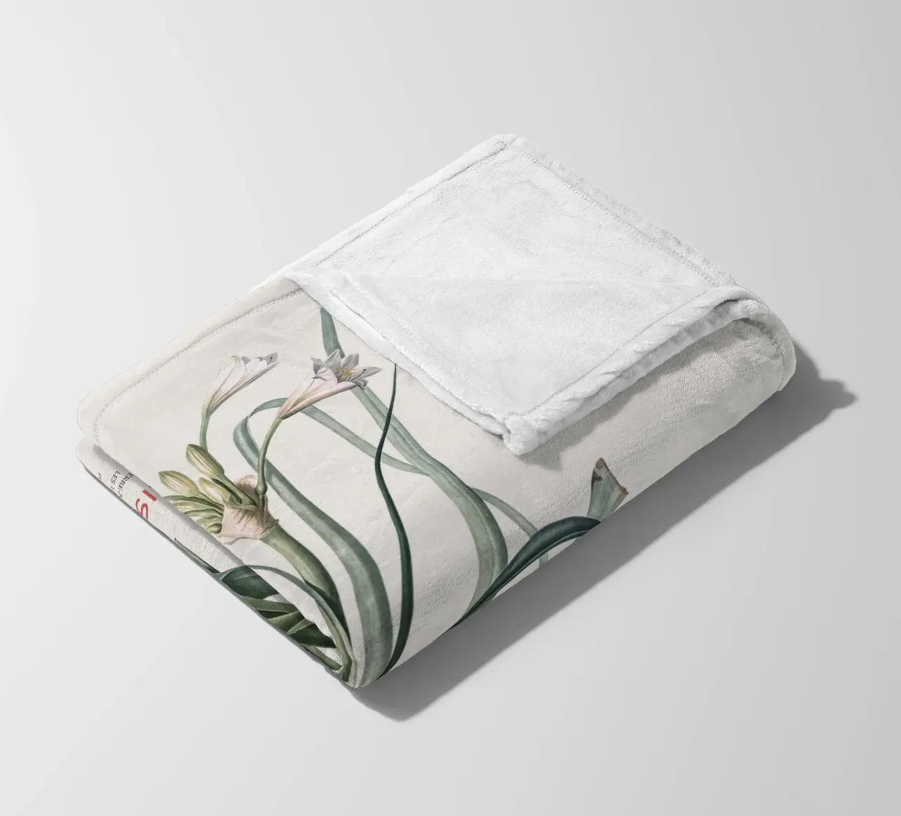 Amaryllis Lilie oder Amaryllis longifolia Fleecedecke von Vintagrafica
