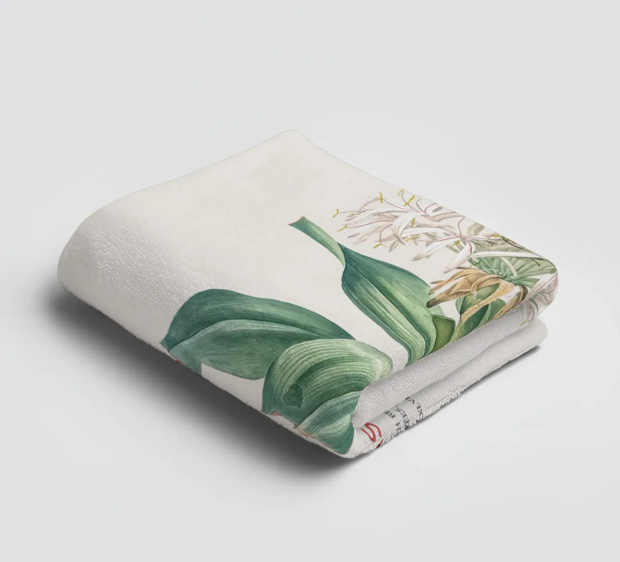 Giglio di ragno o Crinum asiaticum asciugamano da bagno da Vintagrafica