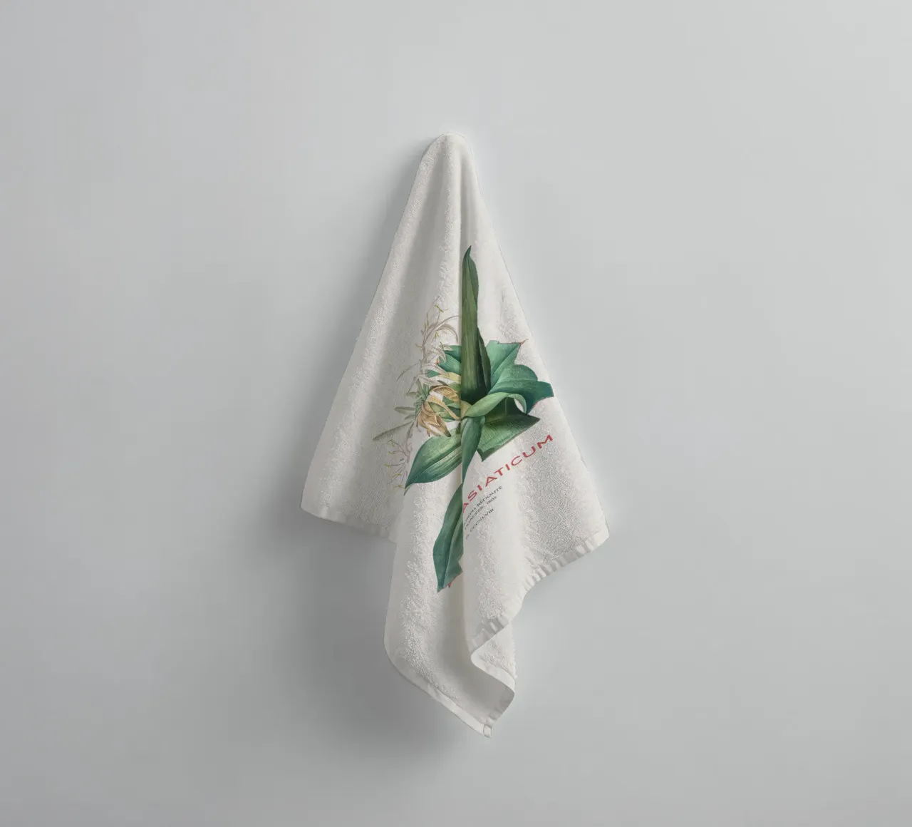 Giglio di ragno o Crinum asiaticum asciugamano da bagno da Vintagrafica