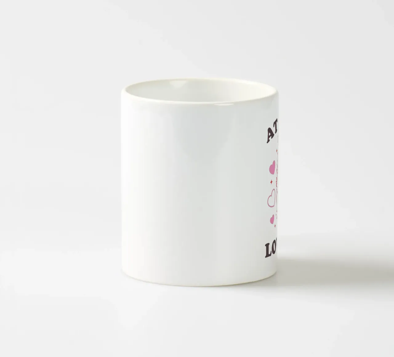 AT LEAST MY CAT LOVES ME tazza in ceramica da edsonramosart