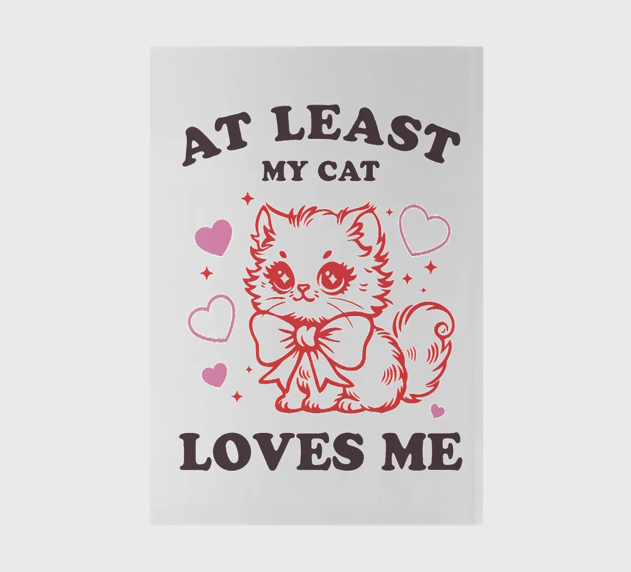 AT LEAST MY CAT LOVES ME notebook by edsonramosart