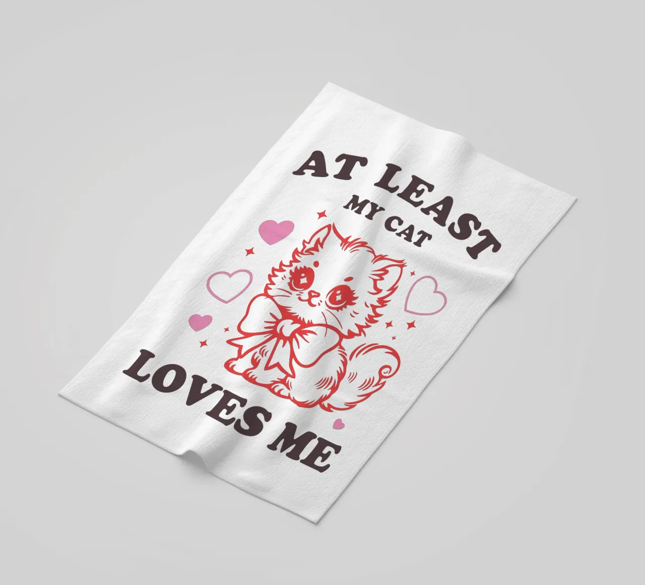 AT LEAST MY CAT LOVES ME telo mare da edsonramosart