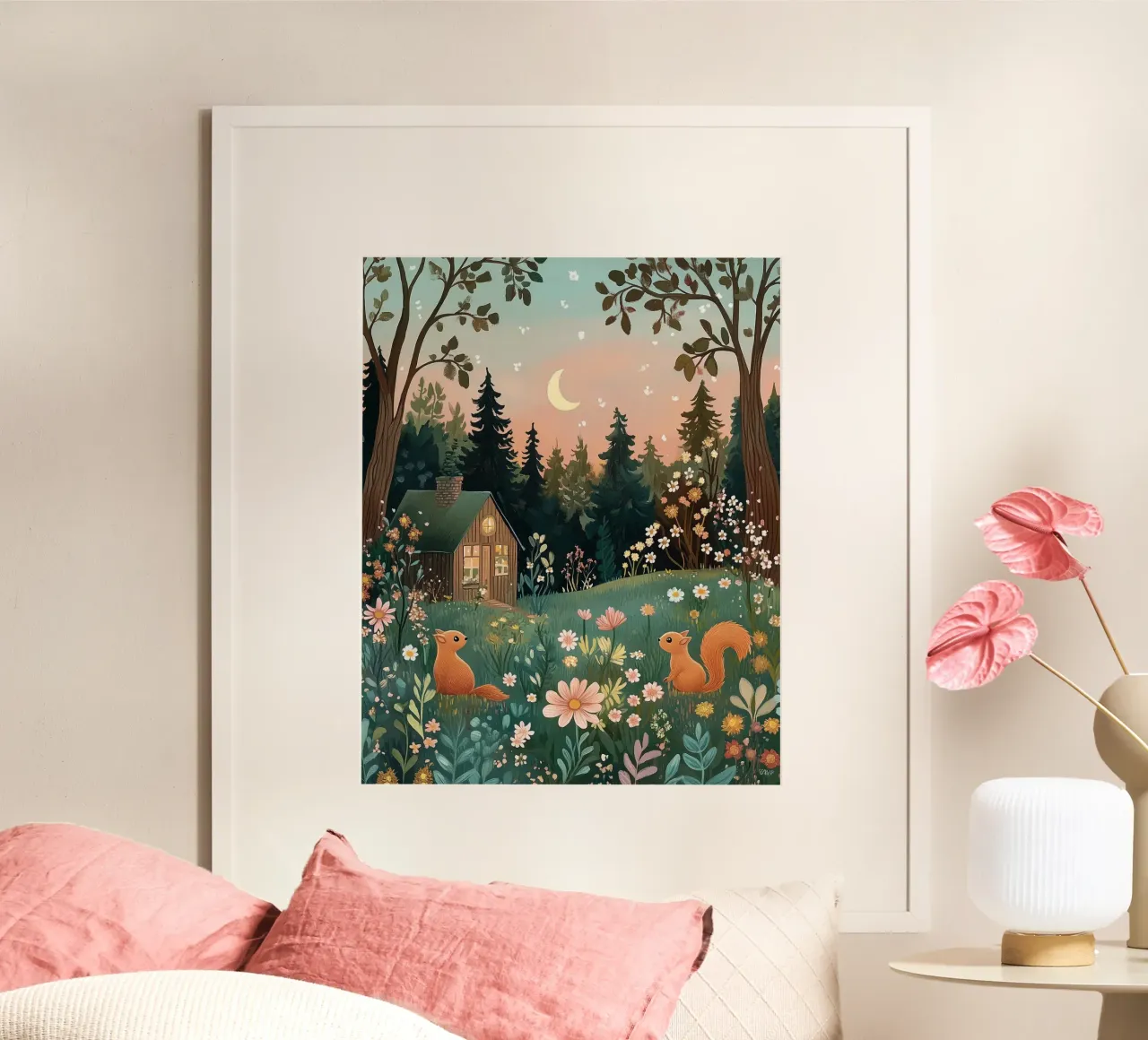 Komplizen Eichhörnchen in der Abenddämmerung Hahnemühle von studiofox