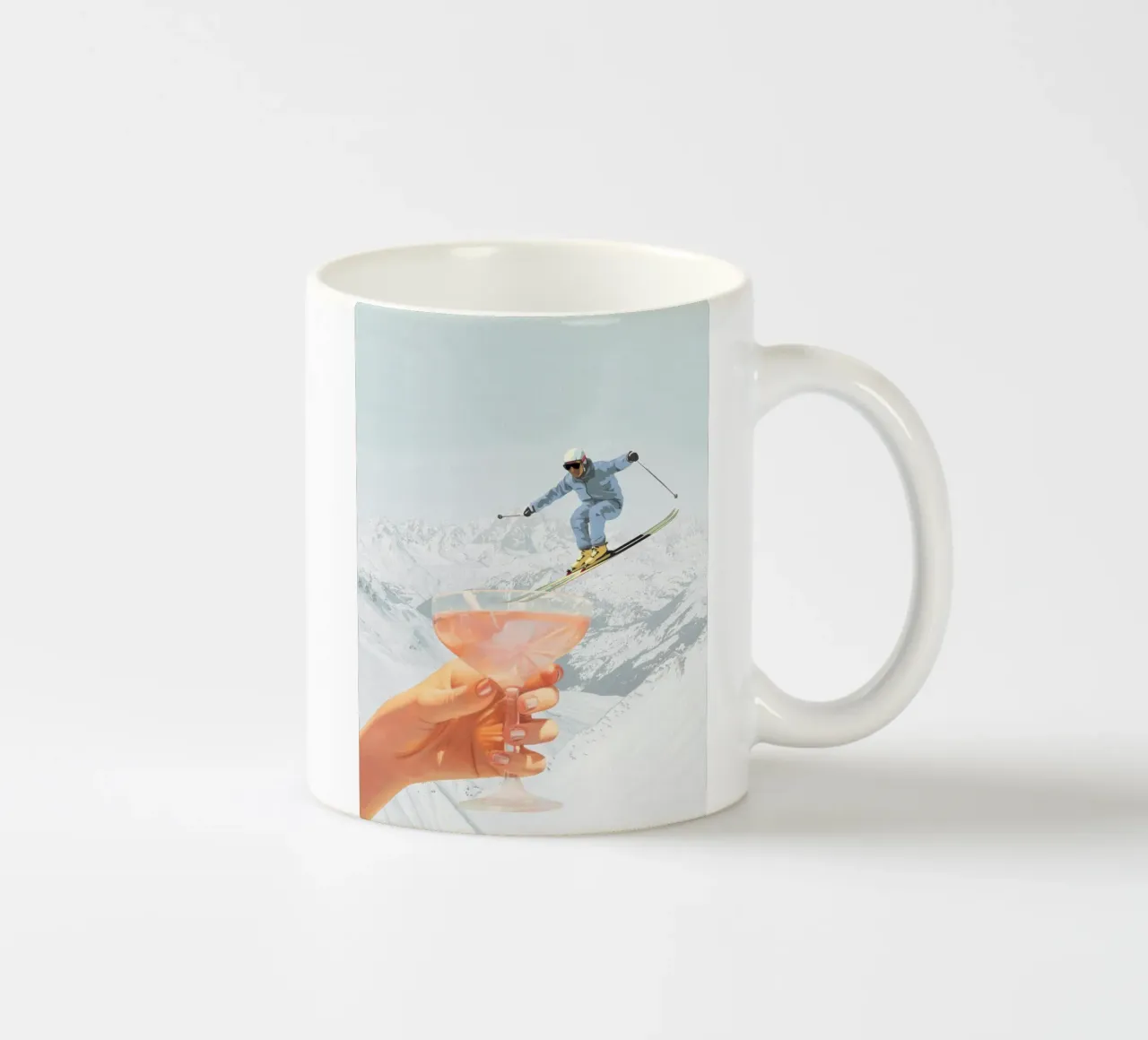 Apres Ski Cocktail Collage tazza in ceramica da Dagmar Pels