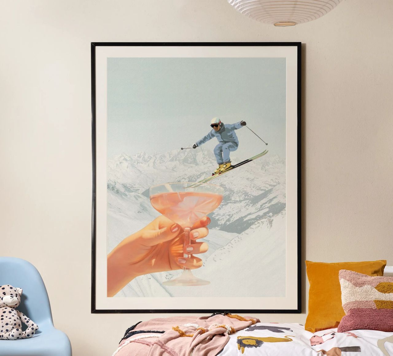 Apres Ski Cocktail Collage Poster von Dagmar Pels