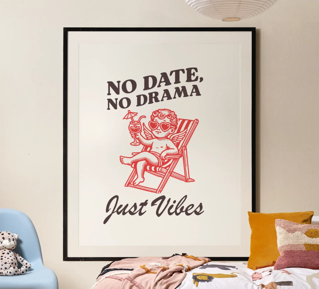 No Date, No Drama, Just Vibes. carta hahnemühle da edsonramosart