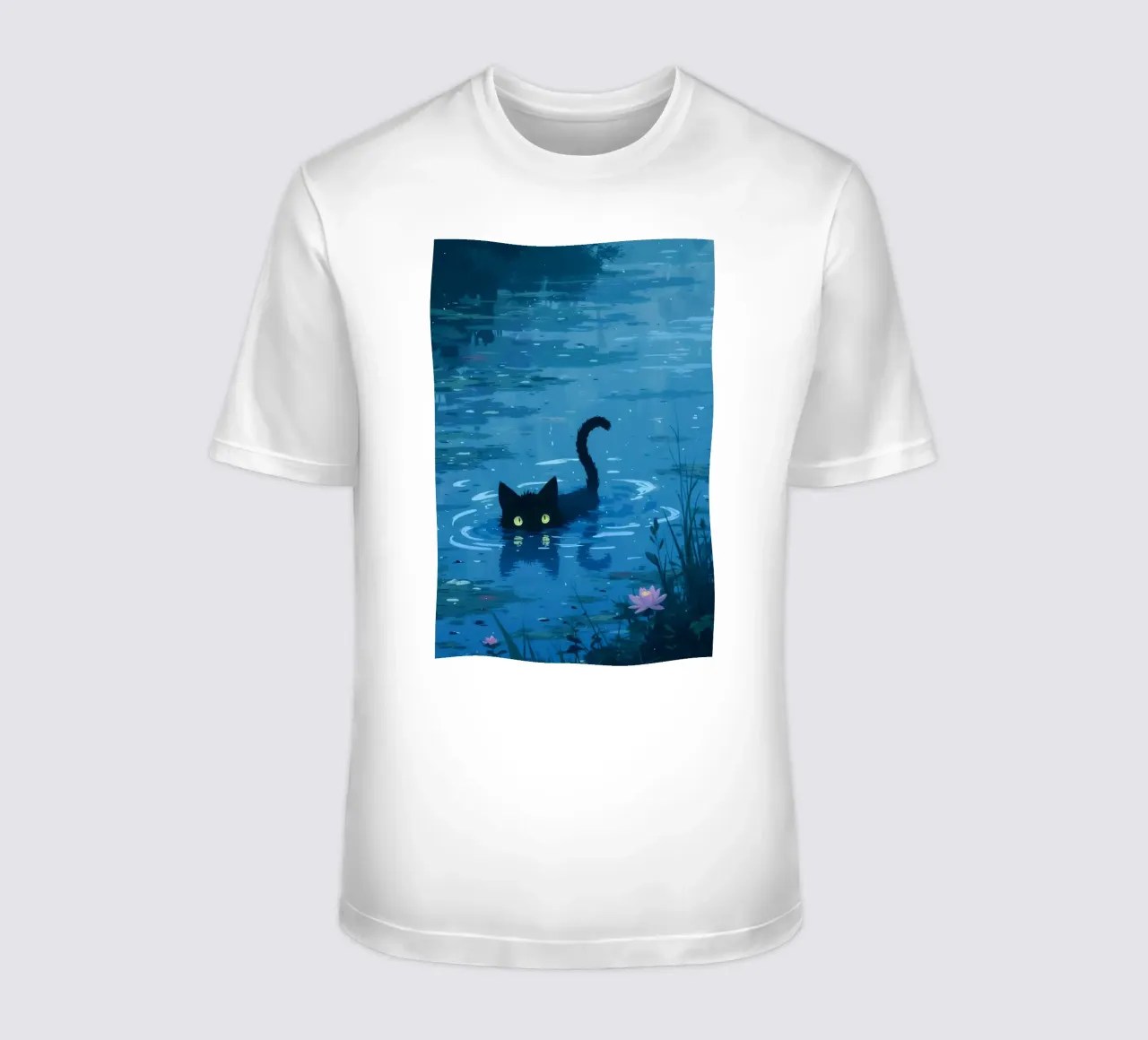 A Cat in the Lillies t-shirt da Attaboy Dsgn
