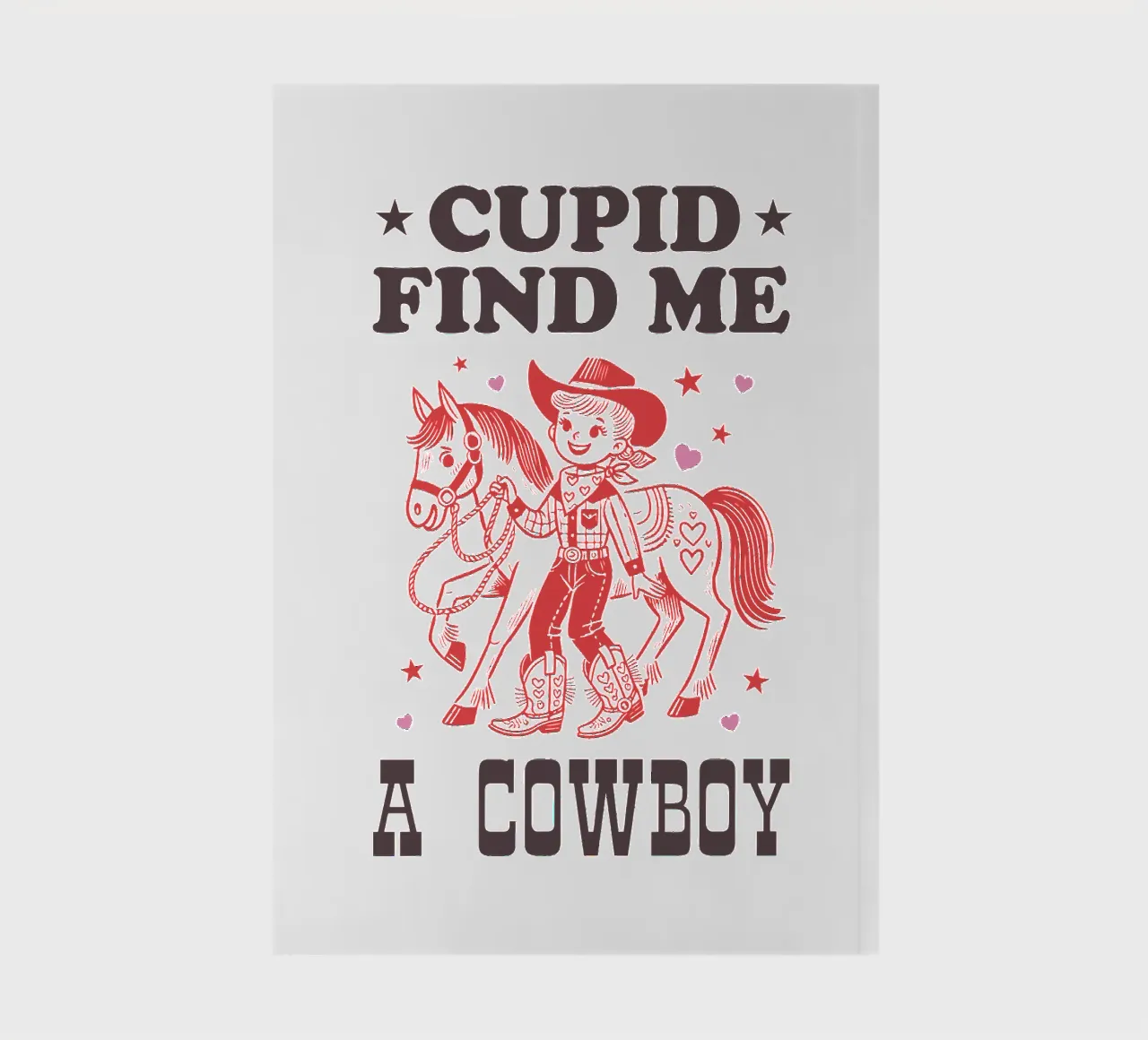 CUPID FIND ME A COWBOY notebook by edsonramosart