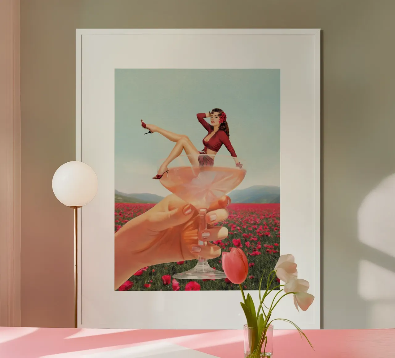 Cocktail sfacciato - Edizione di primavera poster con telaio in alluminio da Dagmar Pels