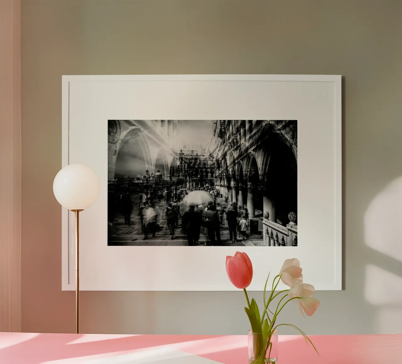 The Tourists - Carmine Chiriaco' poster con telaio in plastica da Pictufy