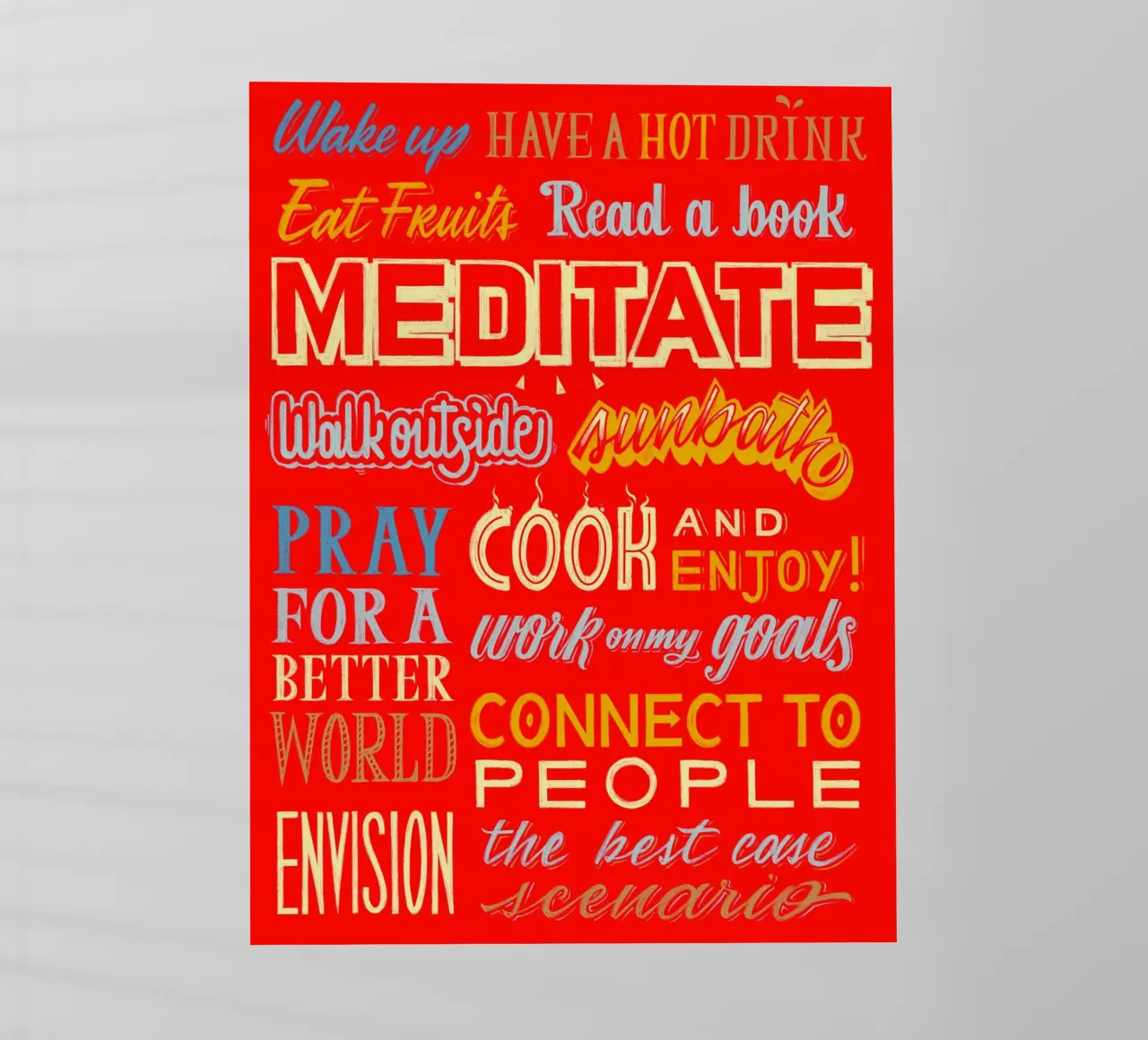 Daily routine pellicola backlit da Glettering