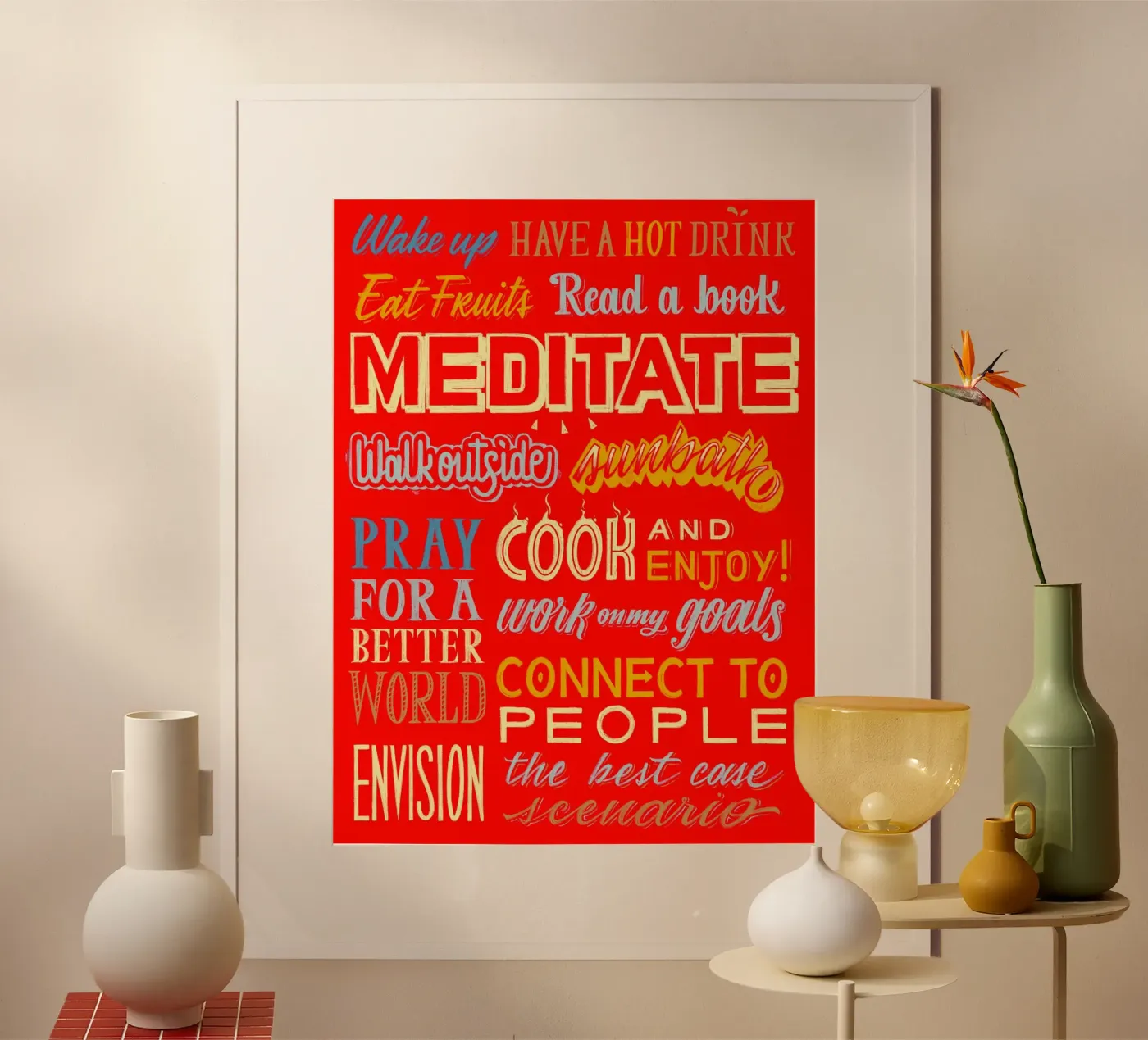 Daily routine poster by Glettering