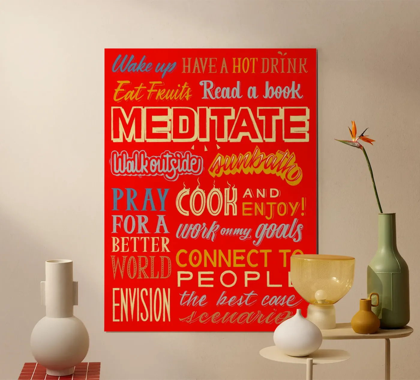 Daily routine poster by Glettering