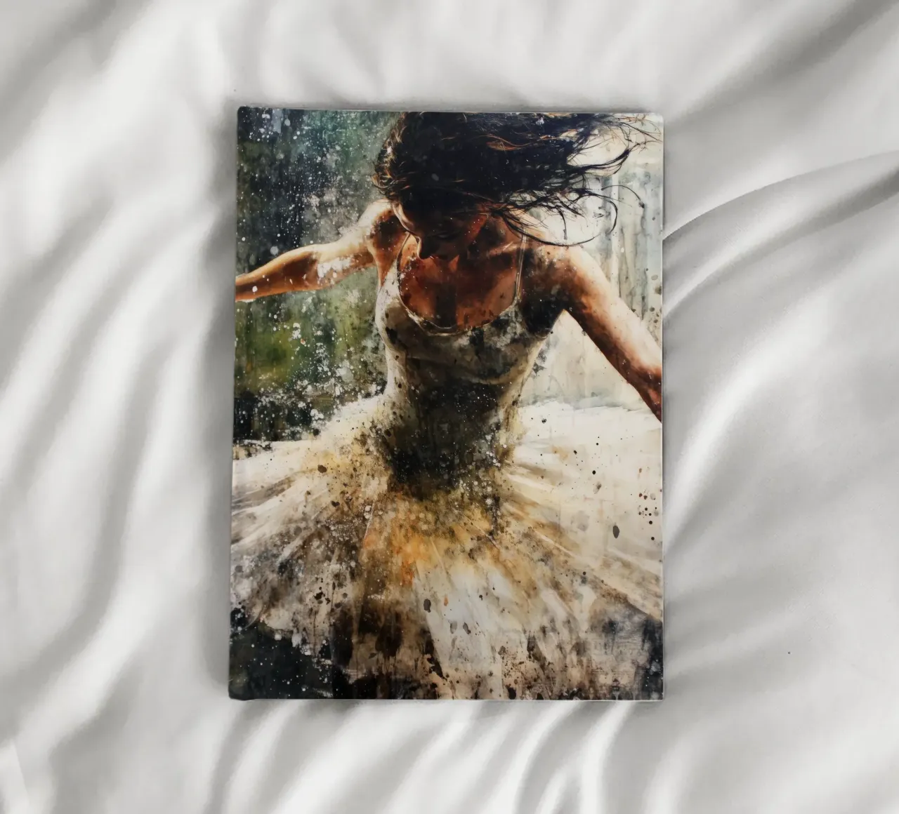 Ballet Dancer watercolor art notebook by Justyna Jaszke JBJart