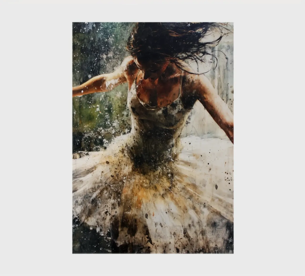 Ballet Dancer watercolor art notebook by Justyna Jaszke JBJart