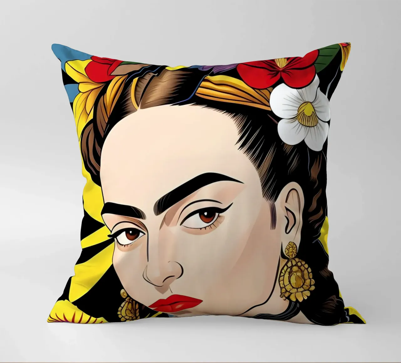 CORONA DI FIORI DI FRIDA KAHLO cuscino da ART DECO