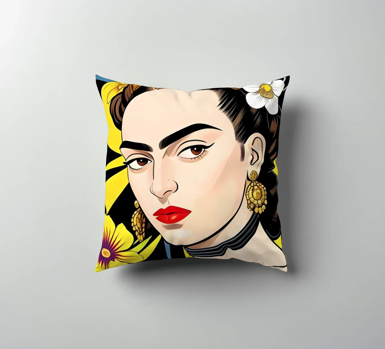 CORONA DI FIORI DI FRIDA KAHLO cuscino da ART DECO