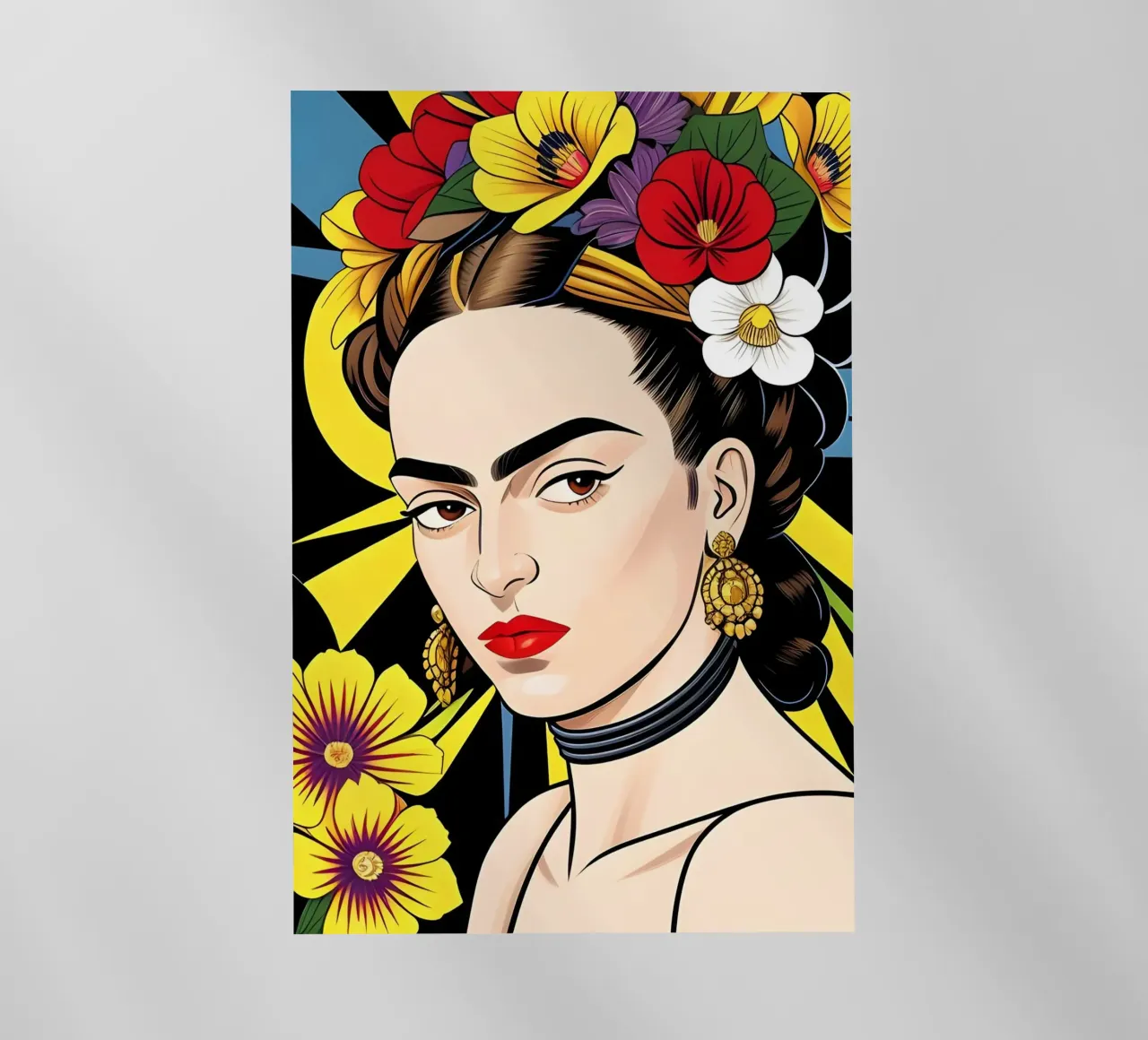 CORONA DI FIORI DI FRIDA KAHLO pellicola backlit da ART DECO