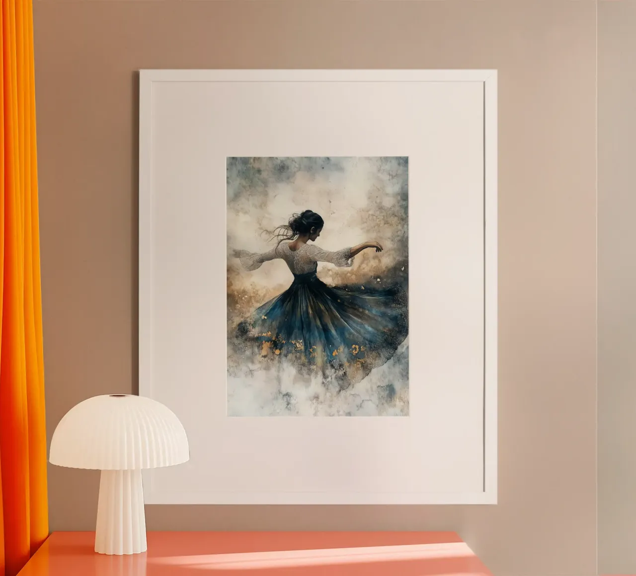 Ballerina acquerello poster da Justyna Jaszke JBJart