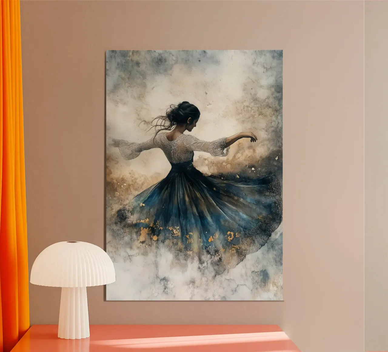 Ballerina acquerello poster da Justyna Jaszke JBJart