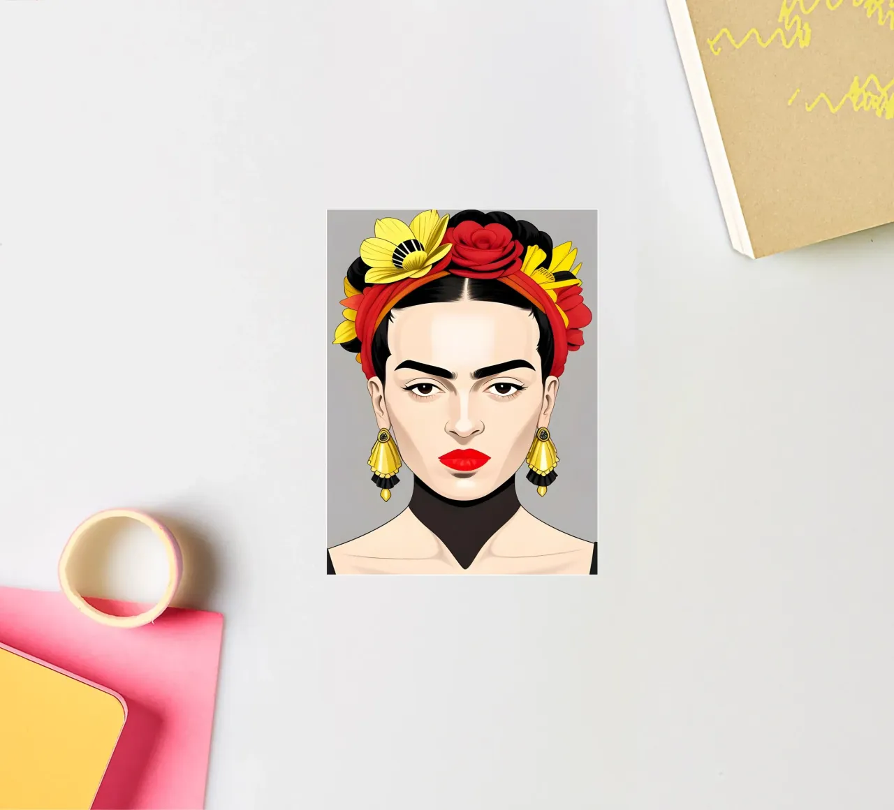 FRIDA KAHLO BOHO sticker by ART DECO