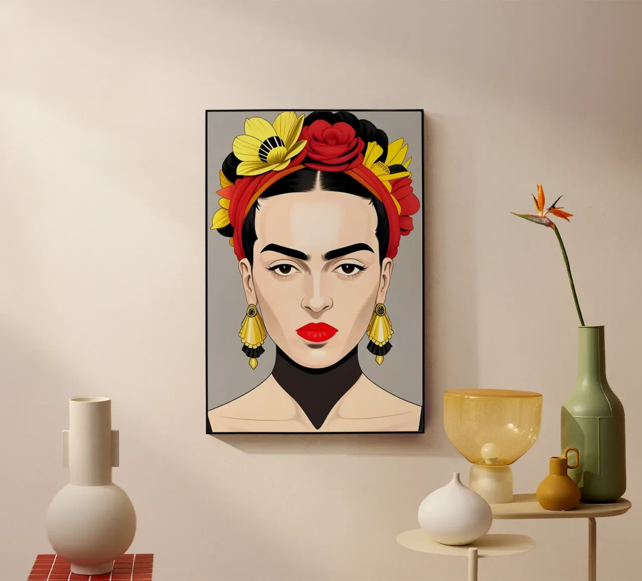 FRIDA KAHLO BOHO plexiglass da ART DECO