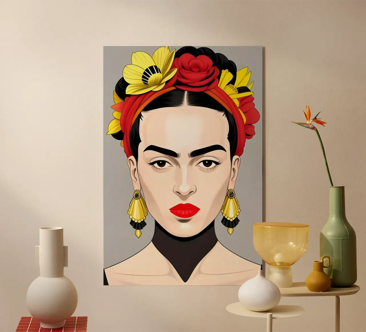 FRIDA KAHLO BOHO plexiglass da ART DECO