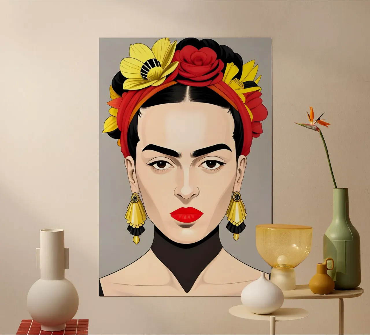 FRIDA KAHLO BOHO carta hahnemühle da ART DECO